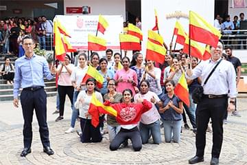 大学生が用意したウェルカムイベント